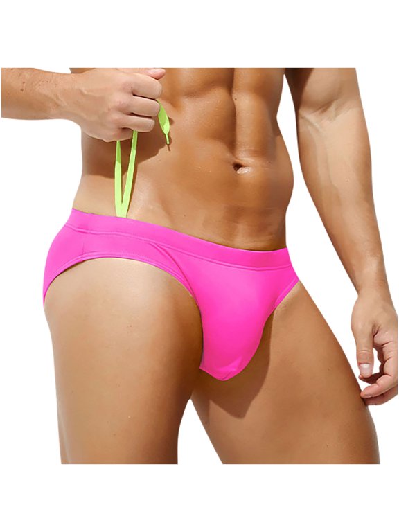 Men's Low Rise Backless Thong Briefs Comfort Stretch Underwear for Daily and Intimate Wear