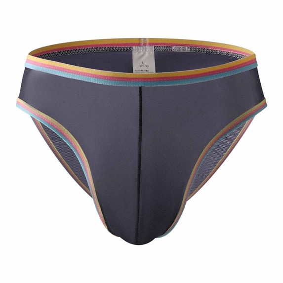ZToonmas Men's Low Rise Solid Color Thong Briefs Stretch Fabric Minimalist Comfort Jockstrap Underwear