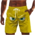 thumbnail image 1 of ZToonmas Men's Print Beach Shorts Elastic Drawstring Waist Quick Dry Swim Trunks for Beach Vacation and Pool Parties, 1 of 5