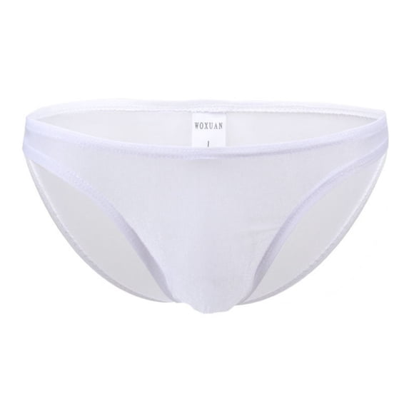 ZToonmas Men's Sheer Low Rise Bikini Briefs Breathable U-Pouch Soft Underwear for Summer Wear