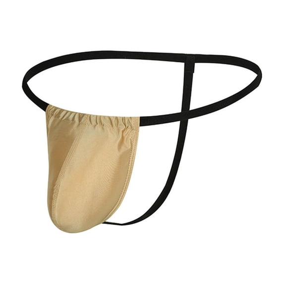 ZToonmas Men's Thongs Underwear Solid Color Elastic Waist Comfort Underwear for Summer and Daily Wear