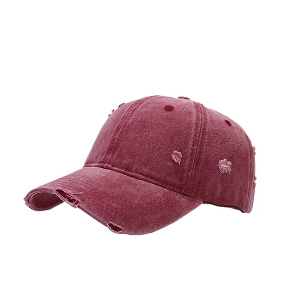 ZToonmas Men's Vintage Washed Baseball Cap Distressed Solid Color Dad Hat Retro Unstructured Casual Sun Hat