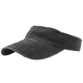 thumbnail image 1 of ZToonmas Men's Vintage Washed Sun Visor Adjustable Solid Color Sport Visor Cap Casual Retro Baseball Hat for Outdoor, 1 of 7