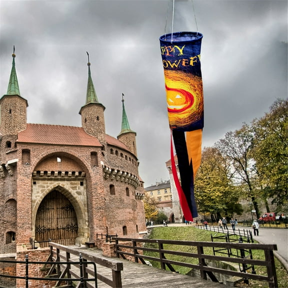 ZToonmas Ornaments Hanging Flag Grimace Garden Decoration Midyear Festival Windsock, Outdoor