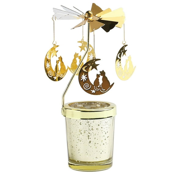 ZToonmas Ornaments Thermal Rotating Candle Revolving Lantern Dream Decoration Candle