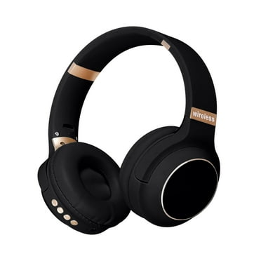 ZToonmas Over Ear Bluetooth Headphones with Tf Mounted Folding Wireless-Mounted Bluetooth Headset Metal Chip Bluetooth Fm Pluggable Card