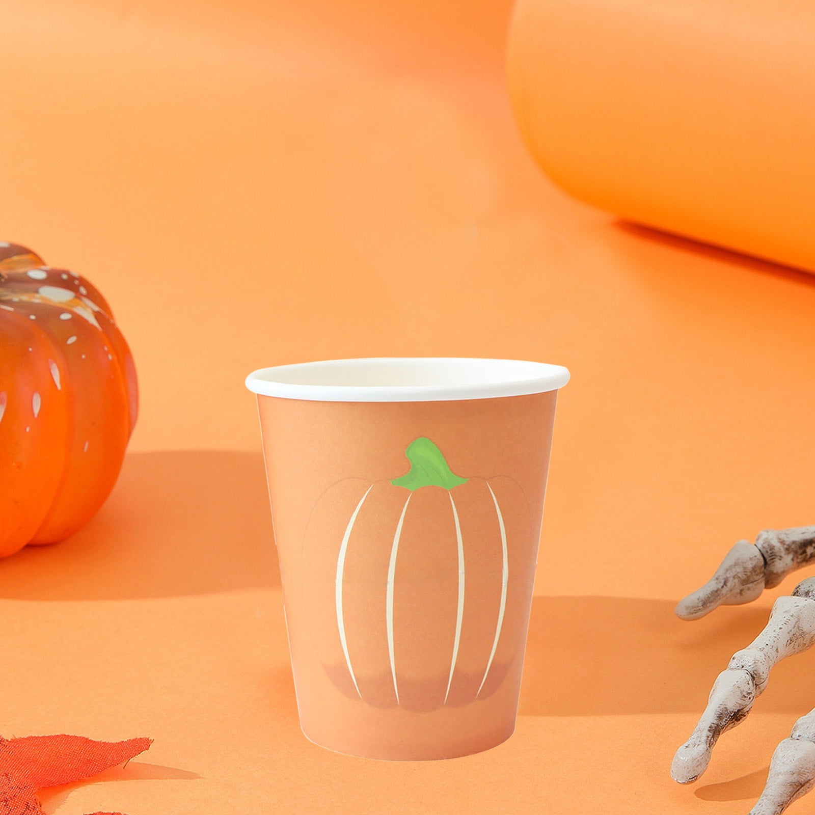 ZToonmas Paper Platespumpkin Paper Saucer Paper Cup Halloween ...