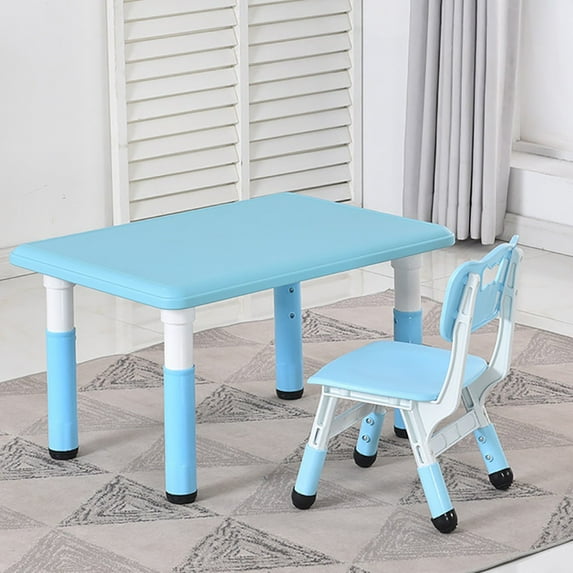 ZToonmas School Supplies Children'S Combined Study Table Plastic Work Table Can Be Raised and Lowered