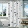thumbnail image 1 of ZToonmas Shower Curtain Liner, 4G PEVA Shower Liner, Partition Curtain Shower Curtain Shower Curtain Mildew-Proof Wet and Dry Separation, 31.5" x 70.8", 1 of 8