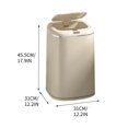 thumbnail image 1 of ZToonmas Smart Trash Can Automatic Trash Can, 9 Gallon Office & Bathroom Trash Can with Lids, Touchless Sensor Kitchen Trash Can with Light And Usb Cable, Smart Garbage Can for Bathr, 1 of 5