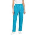 thumbnail image 1 of ZToonmas Solid Straight Leg Scrub Pants for Women Elastic High Waist Lightweight Work Pants with Cargo Pockets, 1 of 8