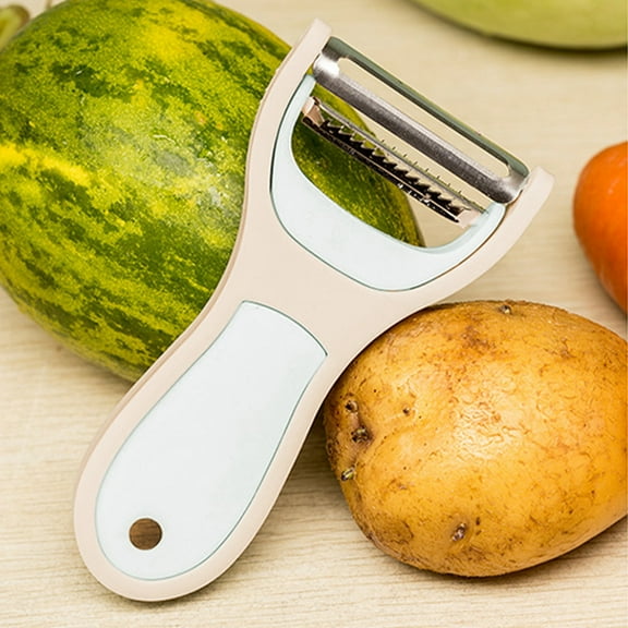 ZToonmas Vegetable Peeler 2 In 1 Stainless Steel Fruit Knife Multifunctional Portable Peeling Fruit Knife
