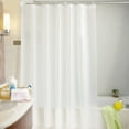 thumbnail image 1 of ZToonmas Waterproof Fabric Shower Curtain Liner Washable, Clear PEVA Bathroom Liner with Waterproof and Anti-Mold Thickening, 70x70, 1 of 7