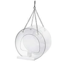 ZToonmas Window Bird Feeder Exquisite Round Bird Feeder,Courtyard Hanging and Bird Feeder with Suction Cup