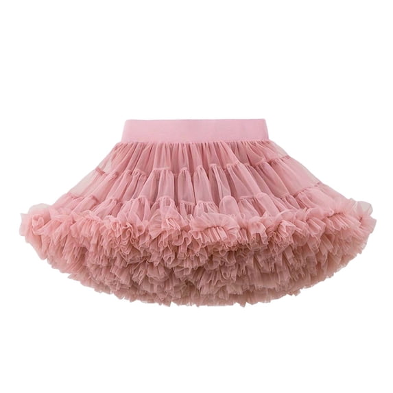 ZToonmas Women's High Waist Tulle Tutu Skirt Fluffy Layered Ruffle Cake Skirt Sweet Princess Style A-Line Mini Skirt
