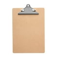 thumbnail image 1 of ZToonmas Wood Hardboard Clipboard, 6 Inch Clip, Letter Size Hardboard Clip Board for 8.5" x 11" Paper, Ideal for Office & School Work, 9" x 12.5", 1 of 13