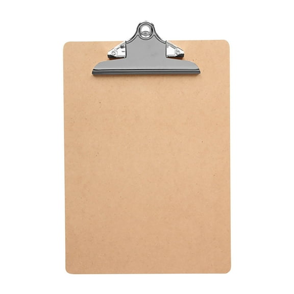 ZToonmas Wood Hardboard Clipboard, 6 Inch Clip, Letter Size Hardboard Clip Board for 8.5" x 11" Paper, Ideal for Office & School Work, 9" x 12.5"