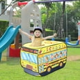thumbnail image 1 of ZToonmas Yellow School Bus Pop-Up Play Tent Foldable Pop-up Assembly Tent Breathable And Tulle Kids Tent, 1 of 3
