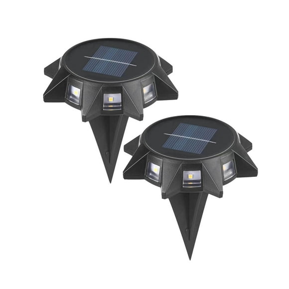 ZToonmas outdoor lights LED Solar Lights Underground Buried Garden Roadway Outdoor Wall Lamp 8 LED Solar Lights