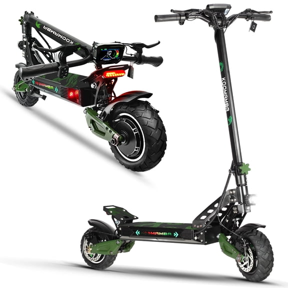 ZU06 1200W Electric Scooter Adults Up to 35 MPH, 52V/20Ah Battery 50 Miles Long Range, NFC Smart Unlock & Dual Disc Brakes, 10" All-Terrain Tires Folding Commuting E Scooter for Adult