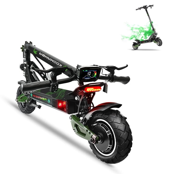ZU06 1200W Electric Scooter Adults Up to 35 MPH, 52V/20Ah Battery 50 Miles Long Range, NFC Smart Unlock & Dual Disc Brakes, 10" All-Terrain Tires Folding Commuting E Scooter for Adult