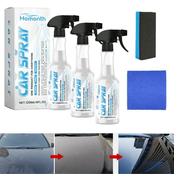 ZUANYETD Car Spray High-Protection Multi-Functional Coating Refresher Quick-Acting Spray Spray Agent Quick Spray & Wipe Multi-Functional