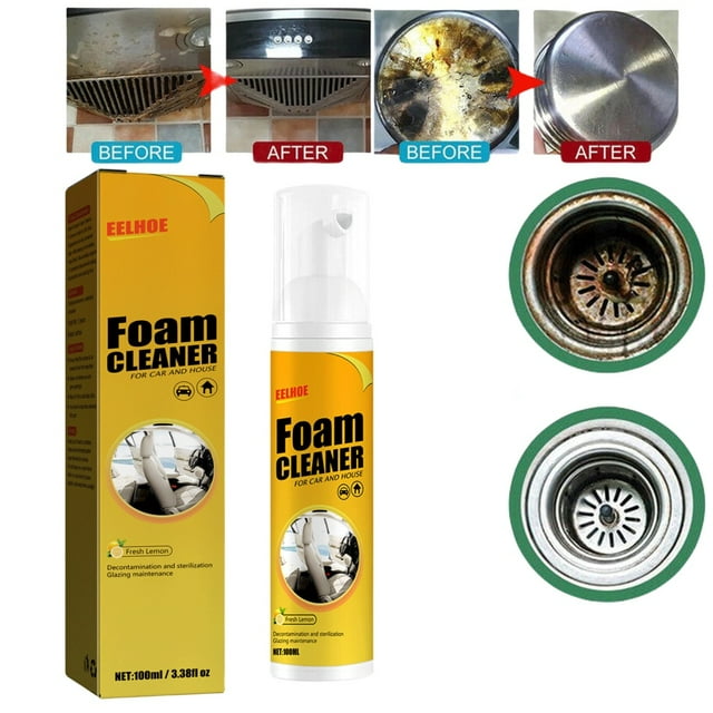 ZUANYETD Multifunctional Foam Cleaner Cleaning Spray Powerful Stain Removal Kit 100ML