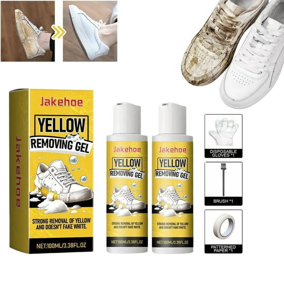 ZUANYETD White Shoes Cleaning Gel Sneakers Sneakers White Shoes Cleaning Dirt Yellow Trimming Purifying White Shoe Upper