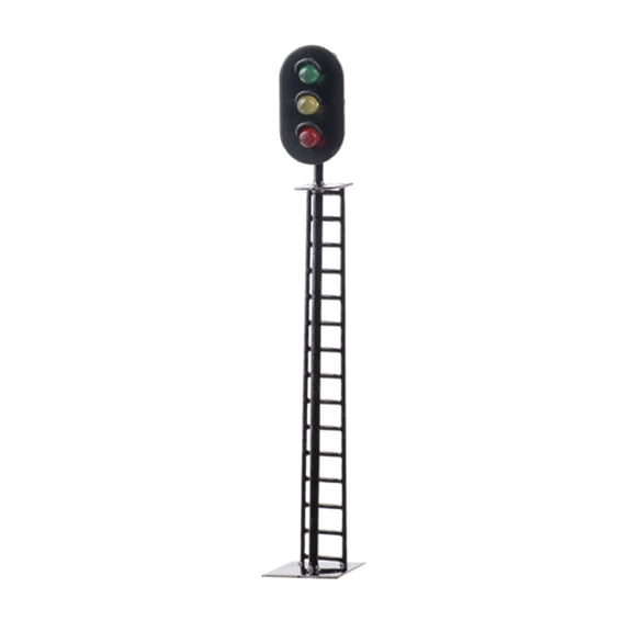 ZUARFY 1/87 Dollhouse Train Signal Lamp for Dollhouse Decor Hobby Building Model 3V/12V