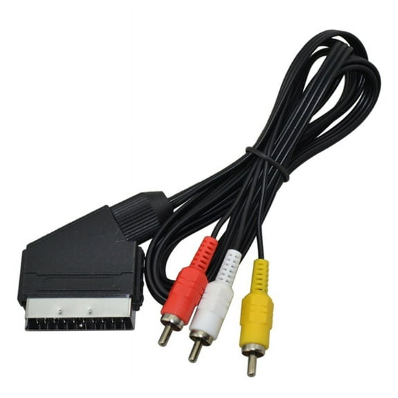 ZUARFY 1.8m AV SCART Audio Video Cable TV Lead For NES FOR NES RGB SCART CABLE Plug Brand New