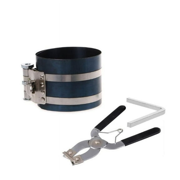 ZUARFY 1 Set Ratchet Style Piston Ring Compressor and Piston Ring Installer Pliers Remover Expander Engine Tool