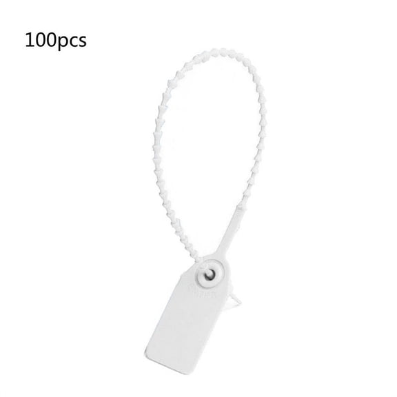 ZUARFY 100Pcs Disposable Plastic Pull-Tite Security Seals Signage Numbered Self Locks