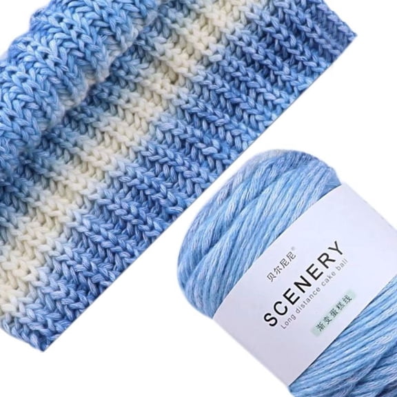 ZUARFY 100g Hand Knitting Cake Yarn Gradient Ombre Colorful Crochet Woven DIY Thread