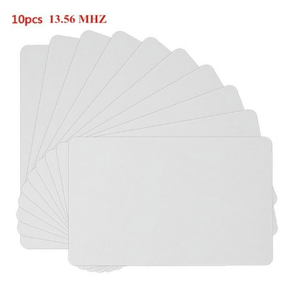 ZUARFY 10PCS 13.56MHZ White Card High Frequency IC Cards RFID Key Tag Access Control