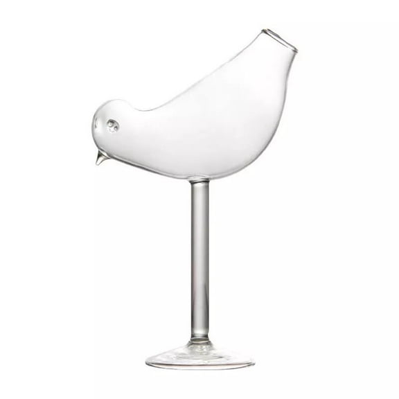 ZUARFY 150Ml Creative Bird Shape Cocktail Goblet Glass Personality Molecular Smoked