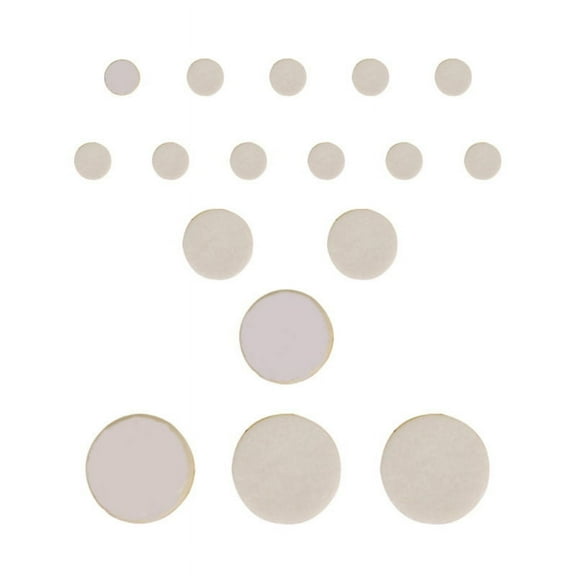 ZUARFY 17Pcs Faux Leather Clarinet Key Pads Musical Woodwind Wind Music Replacement