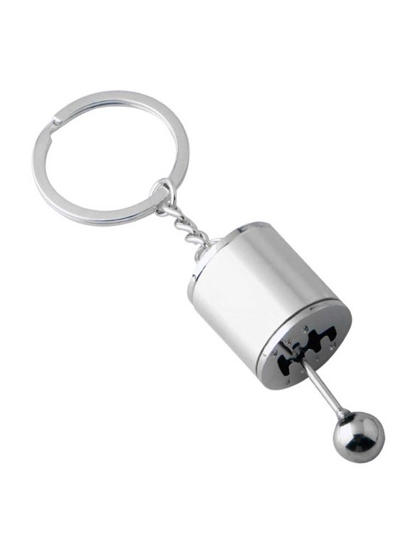 1pc Car 6 Speed Gearbox Gear head Keychain Manual Transmission Lever Metal Key Ring Car Refitting Metal Pendant Car gear keychain