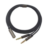 ZUARFY 2 in 1 Gaming Headset Audio- Extend Wire Universal Compatible Plug for -hyperX