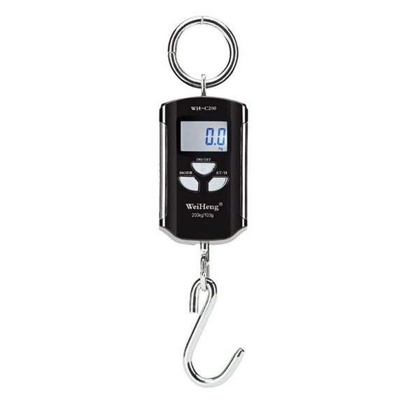 ZUARFY 200kg 400lb Mini Crane Scale Heavy Duty Digital Hanging Scales LCD w/ Backlight