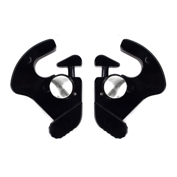 ZUARFY 2Pcs Motorcycle Detachable Rotary Sissy Bar Accessories Docking Latch Clips Rack External Aluminum Alloy Luggage Rack