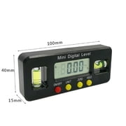ZUARFY 360 Degree Mini Digital Protractor Angle Finder Inclinometer Electronic Level with Magnetic Bottom Angle Measuring Tool