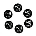 thumbnail image 1 of ZUARFY 6PCS Black Anti Metal Sticker NFC Ntag213 Tags NTAG 213 Metallic Label Badges, 1 of 9
