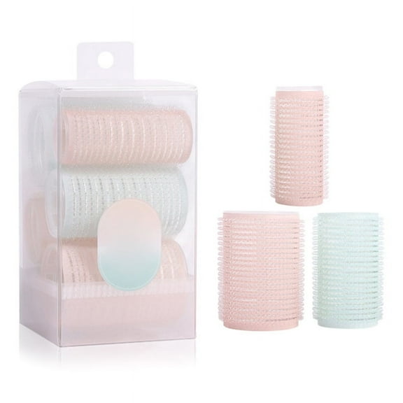 ZUARFY 6Pcs/Set Hair Rollers Curlers Bangs Self-Adhesive Hair Volume Hair Curling Styling Tool for Women Girls DIY Makeup Tools