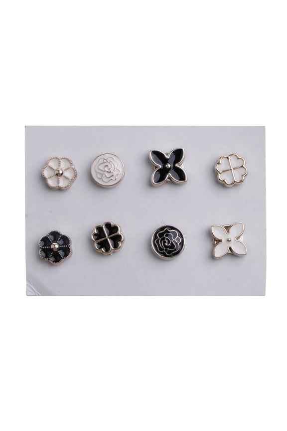 8PCs Super Strong Magnetic Hijab Pins Magnetic Scarf Brooch Round Clip MultiUse