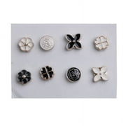 ZUARFY 8PCs Super Strong Magnetic Hijab Pins Magnetic Scarf Brooch Round Clip MultiUse