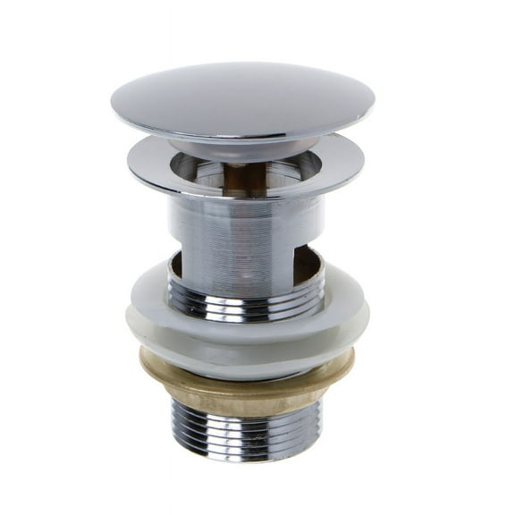 ZUARFY Bathroom Sink Drain Stopper Sink Tap Push Button Pop up Waste Plug Slotted Drain