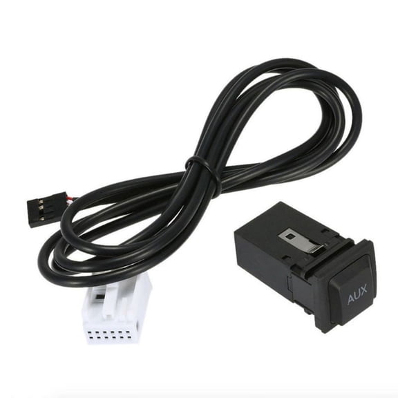 ZUARFY Car AUX Switch Interface Adapter In Socket With Cable Harness For VW1 RCD510 RCD310 RNS315 Jetta 5 MK5 Golf 6 MK6