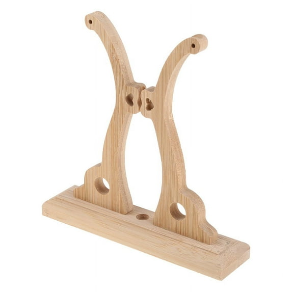 ZUARFY Chinese Hand Fan Stand Wood Sturdy Round Fan Display Base Decorative Stand Handy Fan Display Holder Round Hand Fan Storage Home Decoration Crafts