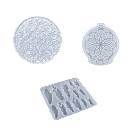 ZUARFY Dream Catcher Resin Mold Kit for Epoxy Resin DIY Making Keychain Dream Catcher Resin Molds Crafts Casting Making