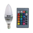 thumbnail image 1 of ZUARFY E12 3W RGB LED 15 Colors Changing Candle Light Bulb Lamp w/Remote Control AC85-265V, 1 of 19